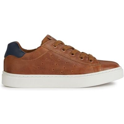 Geox JUNIOR J NASHIK Boy Sneakers Cognac/Navy 37_EU Geox JUNIOR J NASHIK Boy Sneakers Cognac/Navy 37_EU