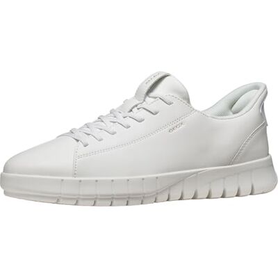 Geox Herren U FLEXTRIDE Plus A Sneaker, White, 45 EU Geox Herren U FLEXTRIDE Plus A Sneaker, White, 45 EU