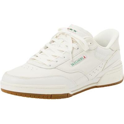 Skechers Herren Recoil Slip-InTurnschuhe, White Leather/Pu/Natural Trim, 42 EU Skechers Herren Recoil Slip-InTurnschuhe, White Leather/Pu/Natural Trim, 42 EU