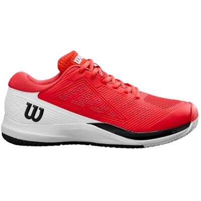 WILSON Rush Pro Ace Herren-Tennisschuhe, Sichere Passform und Dynamische Unterstützung, Verbesserte Stabilität und Traktion, Infrarot/Weiß/Schwarz, Größe 10 WILSON Rush Pro Ace Herren-Tennisschuhe, Sichere Passform und Dynamische Unterstützung, Verbesserte Stabilität und Traktion, Infrarot/Weiß/Schwarz, Größe 10