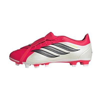 Adidas Unisex Predator Club Fold-Over Tongue Firm Ground/Multi Ground Football Boots, Lucid red/core Black/FTWR White, 44 EU Adidas Unisex Predator Club Fold-Over Tongue Firm Ground/Multi Ground Football Boots, Lucid red/core Black/FTWR White, 44 EU