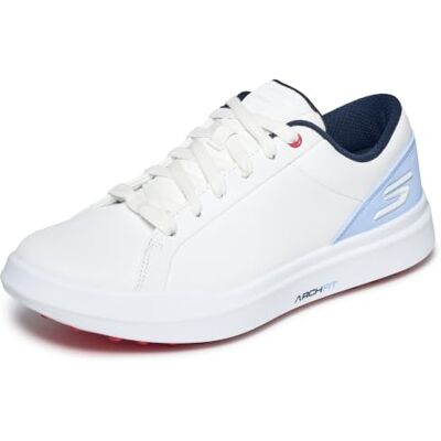 Skechers Damen Golfschuh Drive 6 Arch Fit, Leder, entspannte Passform, wasserdicht Skechers Damen Golfschuh Drive 6 Arch Fit, Leder, entspannte Passform, wasserdicht
