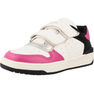 Geox JUNIOR J WASHIBA Girl Sneakers White/Fuchsia 24_EU Geox JUNIOR J WASHIBA Girl Sneakers White/Fuchsia 24_EU
