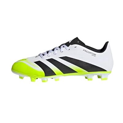 Adidas Unisex Predator Club Firm Ground/Multi Ground Football Boots, Cloud White/Core Black/Lucid Lemon, 44 2/3 EU Adidas Unisex Predator Club Firm Ground/Multi Ground Football Boots, Cloud White/Core Black/Lucid Lemon, 44 2/3 EU