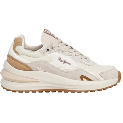 Pepe Jeans Winslow Fierce W Sneaker für Damen, Beige (Ecru White), 39 EU, Beige Ecru White, 6 UK Pepe Jeans Winslow Fierce W Sneaker für Damen, Beige (Ecru White), 39 EU, Beige Ecru White, 6 UK