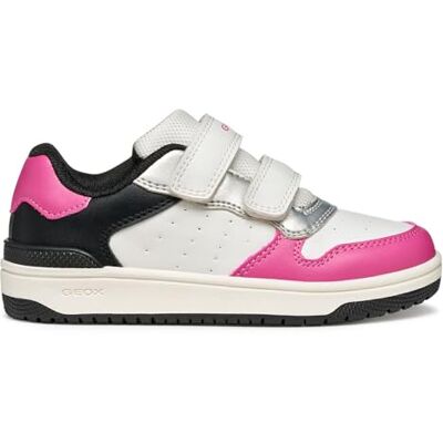 Geox JUNIOR J WASHIBA Girl Sneakers White/Fuchsia 33_EU Geox JUNIOR J WASHIBA Girl Sneakers White/Fuchsia 33_EU