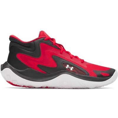 Under Armour Unisex JET 25, Basketball Schuh für Kinder, gut gepolsterte Sportschuhe, atmungsaktiver und leichter Turnschuh für Mädchen und Jungs,Red / Black / White,42 Under Armour Unisex JET 25, Basketball Schuh für Kinder, gut gepolsterte Sportschuhe, atmungsaktiver und leichter Turnschuh für Mädchen und Jungs,Red / Black / White,42