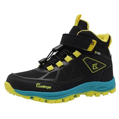 Kastinger Jungen Karlspitz Mid Ev Ktx Wanderschuh, Jet Black Neon Yellow, 31 EU Kastinger Jungen Karlspitz Mid Ev Ktx Wanderschuh, Jet Black Neon Yellow, 31 EU