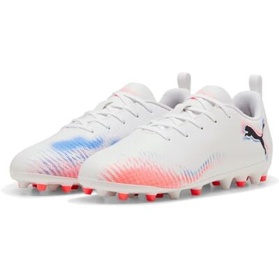 Puma Unisex Kinder Future 8 Play Mg Jr Fussballschuh, Weiß Schwarz Leuchtendes Rot, 5 UK EU Puma Unisex Kinder Future 8 Play Mg Jr Fussballschuh, Weiß Schwarz Leuchtendes Rot, 5 UK EU