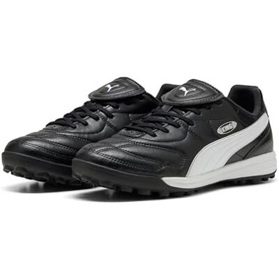 Puma Unisex King Liga Tt Fußballschuh, Schwarz Weiß Silber, 41 EU Puma Unisex King Liga Tt Fußballschuh, Schwarz Weiß Silber, 41 EU