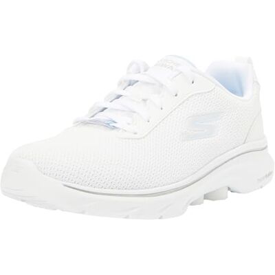 Skechers Damen Go Walk 7 Clear Path, Weißer Textilbesatz, 39.5 EU Skechers Damen Go Walk 7 Clear Path, Weißer Textilbesatz, 39.5 EU