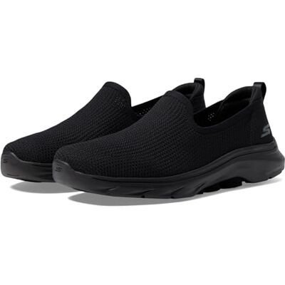 Skechers Damen Go Walk 7 – Ivy Casual Slip on Walking Sneaker Sneaker, Schwarzer Textilrand, 39.5 EU Skechers Damen Go Walk 7 – Ivy Casual Slip on Walking Sneaker Sneaker, Schwarzer Textilrand, 39.5 EU