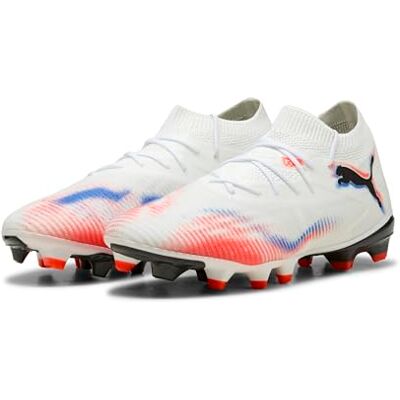 Puma Future 8 Match Fg/Ag WN's Fußballschuh für Damen, Weiß, Schwarz, leuchtendes Rot, 41 EU Puma Future 8 Match Fg/Ag WN's Fußballschuh für Damen, Weiß, Schwarz, leuchtendes Rot, 41 EU