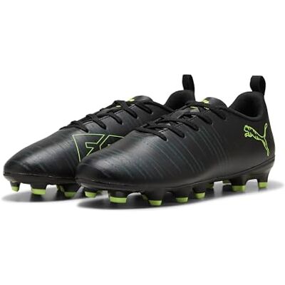 Puma Unisex Kid's Future 8 Play Fg/Ag Jr Soccer Shoe, Black Fizzy Light Green Terrain, 28 EU Puma Unisex Kid's Future 8 Play Fg/Ag Jr Soccer Shoe, Black Fizzy Light Green Terrain, 28 EU