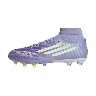 Adidas Damen F50 SPARKFUSION League W Mid Firm Ground/Artificial Ground Football Boots, Violet Tone/Lucid Lemon/Purple Rush, 44 EU Adidas Damen F50 SPARKFUSION League W Mid Firm Ground/Artificial Ground Football Boots, Violet Tone/Lucid Lemon/Purple Rush, 44 EU