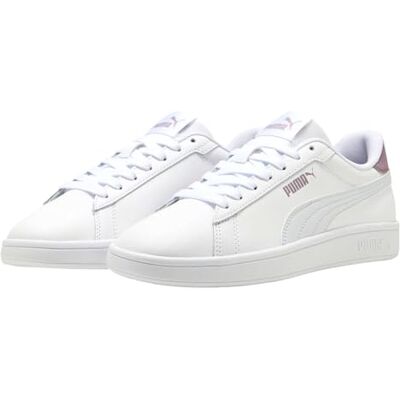 Puma Smash 3.0 L Unisex Sneaker, White Silver Mist Plum Jam, 47 EU Puma Smash 3.0 L Unisex Sneaker, White Silver Mist Plum Jam, 47 EU