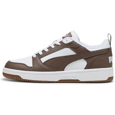 Puma Rebound V6 Low Unisex Sneaker, Weißer Flacher Bronze Gummi, 45 EU Puma Rebound V6 Low Unisex Sneaker, Weißer Flacher Bronze Gummi, 45 EU