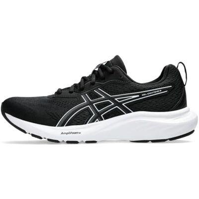ASICS Damen Gel-Contend 9 Sneaker, Black White, 44 EU ASICS Damen Gel-Contend 9 Sneaker, Black White, 44 EU