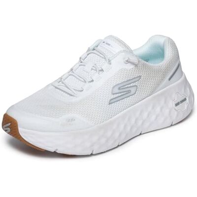 Skechers Damen Go Walk Max Cushioning Flex Sneaker, Weiß Silber, 38 EU Skechers Damen Go Walk Max Cushioning Flex Sneaker, Weiß Silber, 38 EU