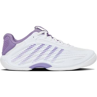 K-Swiss Damen Hypercourt Express 3 Tennis Shoe, White Purple Haze Lunar Rock, 37.5 EU K-Swiss Damen Hypercourt Express 3 Tennis Shoe, White Purple Haze Lunar Rock, 37.5 EU