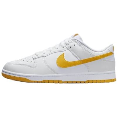 NIKE Herren Dunk Low Retro Sneaker, White Lt Armory Blue Summit White, 40.5 EU NIKE Herren Dunk Low Retro Sneaker, White Lt Armory Blue Summit White, 40.5 EU