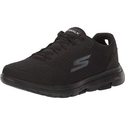 Skechers Herren Gowalk 5 Qualify – athletischer Schnürschuh mit Netzstoff Sneaker, Black 42 EU Skechers Herren Gowalk 5 Qualify – athletischer Schnürschuh mit Netzstoff Sneaker, Black 42 EU