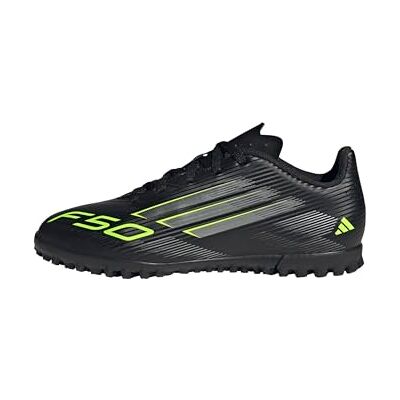Adidas Unisex Kinder F50 Club Turf Football Boots Kids, core Black/Iron met./Lucid Lemon, 36 2/3 EU Adidas Unisex Kinder F50 Club Turf Football Boots Kids, core Black/Iron met./Lucid Lemon, 36 2/3 EU