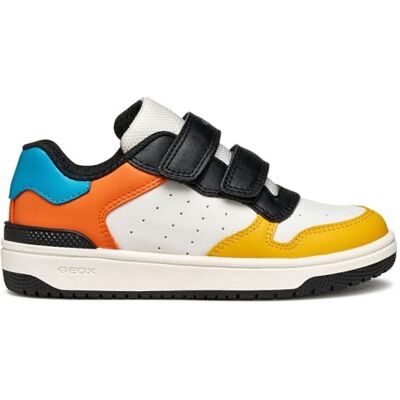 Geox JUNIOR J WASHIBA Boy Sneakers White/ORANGE 36_EU Geox JUNIOR J WASHIBA Boy Sneakers White/ORANGE 36_EU