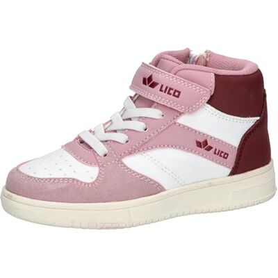 Lico Unisex Kinder Chad Vs High Sneaker, Weiss Rosa Bordeaux, 37 EU Lico Unisex Kinder Chad Vs High Sneaker, Weiss Rosa Bordeaux, 37 EU