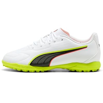 Puma King 20 Play TT JR Fußballschuh, weiß-leuchtendes Rot-Gelb Alert, Größe 45, Weiß Leuchtend rot gelb Alarm, 30 EU Puma King 20 Play TT JR Fußballschuh, weiß-leuchtendes Rot-Gelb Alert, Größe 45, Weiß Leuchtend rot gelb Alarm, 30 EU