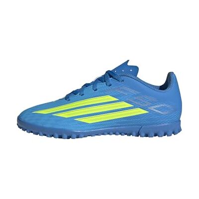 Adidas Unisex Kinder F50 Club Turf Football Shoes Kids, Lucid Ray Blue/Team solar Yellow 2/Lucid Aquamarine, 38 2/3 EU Adidas Unisex Kinder F50 Club Turf Football Shoes Kids, Lucid Ray Blue/Team solar Yellow 2/Lucid Aquamarine, 38 2/3 EU