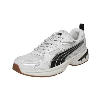 Puma Milenio Tech 2000 Unisex-Sneaker, Federgrau Schwarz Silber, 37.5 EU Puma Milenio Tech 2000 Unisex-Sneaker, Federgrau Schwarz Silber, 37.5 EU