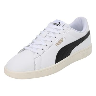 Puma Smash 3.0 L Unisex Sneaker , White Black Gold Frosted Ivory, 48 EU Puma Smash 3.0 L Unisex Sneaker , White Black Gold Frosted Ivory, 48 EU