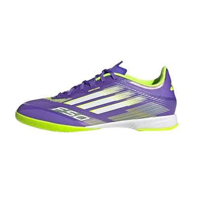 Adidas Unisex F50 League Indoor Football Boots, Purple Rush/Cloud White/Lucid Lemon, 48 2/3 EU Adidas Unisex F50 League Indoor Football Boots, Purple Rush/Cloud White/Lucid Lemon, 48 2/3 EU
