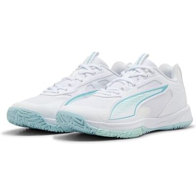 Puma Accelerate PRO 4 W+ Game ON Hallenschuh für Damen, White-Baltic Sea Blue-Fresh Water, 40 EU, Weißes Ostseeblaues Süßwasser, 40.5 EU Puma Accelerate PRO 4 W+ Game ON Hallenschuh für Damen, White-Baltic Sea Blue-Fresh Water, 40 EU, Weißes Ostseeblaues Süßwasser, 40.5 EU
