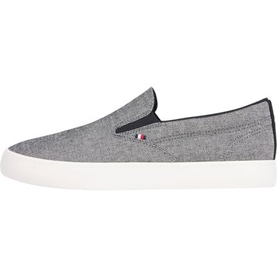 Tommy Hilfiger Herren Vulcanized Sneaker Low Slip On zum Reinschlüpfen Tommy Hilfiger Herren Vulcanized Sneaker Low Slip On zum Reinschlüpfen
