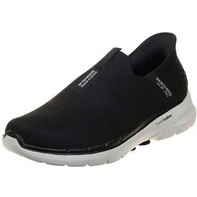 Skechers GO Walk 6 Slip-Ins Athletic Schlupfschuhe für Herren, Freizeitschuhe, Sneaker mit Memoryschaum, Schwarz/Weiß, 45 EU X-Weit Skechers GO Walk 6 Slip-Ins Athletic Schlupfschuhe für Herren, Freizeitschuhe, Sneaker mit Memoryschaum, Schwarz/Weiß, 45 EU X-Weit
