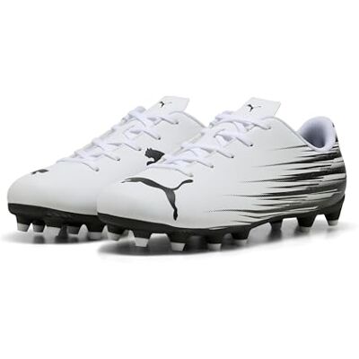 Puma Unisex Kinder Attacanto II Fg/Ag Jr Fußballschuh, Weiß Schwarz, 5 UK Puma Unisex Kinder Attacanto II Fg/Ag Jr Fußballschuh, Weiß Schwarz, 5 UK