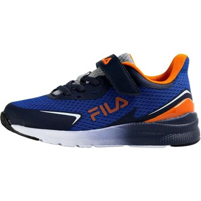 FILA Kinder Unisex Sneaker Crusher mit Klettverschluss, Blau (Surf the Web-Scarlet Ibis), 31 FILA Kinder Unisex Sneaker Crusher mit Klettverschluss, Blau (Surf the Web-Scarlet Ibis), 31