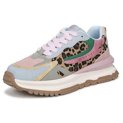 Blowfish Leo Schnürschuhe für Damen, Blau/Leopardenmuster, Mittel, EU 39 Blowfish Leo Schnürschuhe für Damen, Blau/Leopardenmuster, Mittel, EU 39
