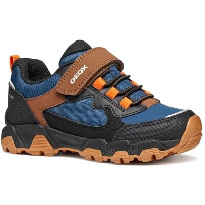 Geox JUNIOR J MAGNETAR Boy B ABX Sneakers Navy/Brown 33_EU Geox JUNIOR J MAGNETAR Boy B ABX Sneakers Navy/Brown 33_EU