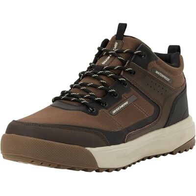 Skechers Herren Urban Street Hiker Sneaker, Brown Leather/Textile/Trim, 41 EU Skechers Herren Urban Street Hiker Sneaker, Brown Leather/Textile/Trim, 41 EU
