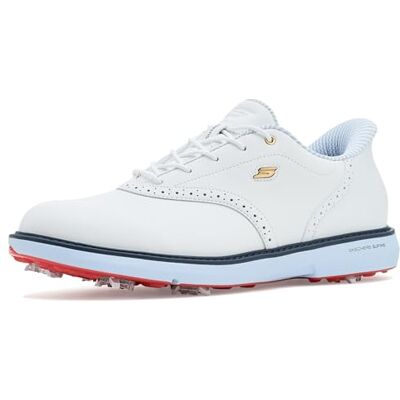 Skechers Herren Go Golf Prestige Waterproof Lace Up Golf Shoes for Men Turnschuhe, White/Navy/Red, 47 EU Skechers Herren Go Golf Prestige Waterproof Lace Up Golf Shoes for Men Turnschuhe, White/Navy/Red, 47 EU