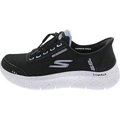 Skechers Damen Go Walk Flex Clear Creek Slip-InTurnschuhe, Black Textile/Mauve Trim, 37 EU Skechers Damen Go Walk Flex Clear Creek Slip-InTurnschuhe, Black Textile/Mauve Trim, 37 EU