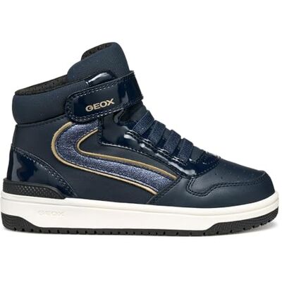Geox JUNIOR J WASHIBA Girl Sneakers Navy/Platinum 31_EU Geox JUNIOR J WASHIBA Girl Sneakers Navy/Platinum 31_EU