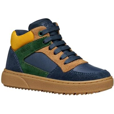 Geox JUNIOR J THELEVEN Boy Sneakers Navy/Green 38_EU Geox JUNIOR J THELEVEN Boy Sneakers Navy/Green 38_EU