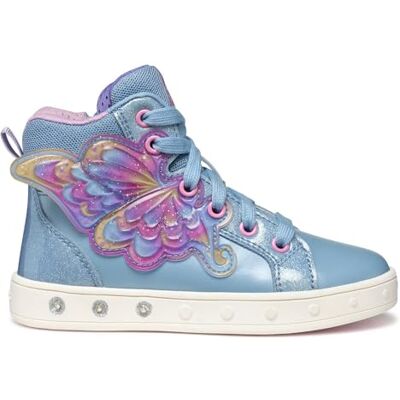 Geox Junior J Skylin Girl Sneakers LT Avio, Multicolor 35 EU Geox Junior J Skylin Girl Sneakers LT Avio, Multicolor 35 EU