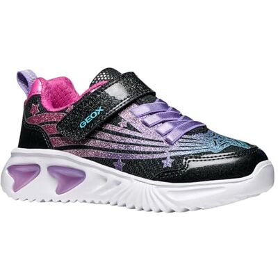 Geox Junior J Assister Girl Sneakers Black, Fuchsia 38 EU Geox Junior J Assister Girl Sneakers Black, Fuchsia 38 EU