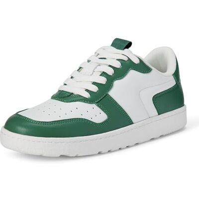 Amazon Essentials Damen Niedrige Sneaker, Tennisschuh, Retro, Grün Weiß, 41 EU Amazon Essentials Damen Niedrige Sneaker, Tennisschuh, Retro, Grün Weiß, 41 EU