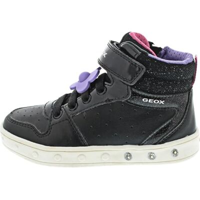 Geox JUNIOR J Skylin Girl MID Easy Entry Black/Fuchsia 28_EU Geox JUNIOR J Skylin Girl MID Easy Entry Black/Fuchsia 28_EU
